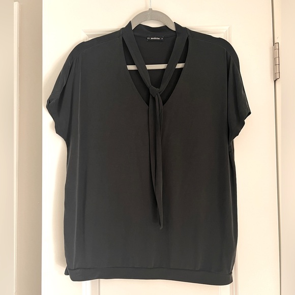 Modal blouse with built in scarf - Picture 1 of 3